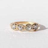 Ribbed Eclipse Salt and Pepper Diamond Topper Ring