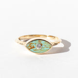 Two-Tone Turquoise Anja Ring