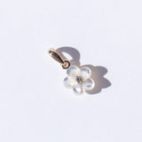 Diamond Blossom Mother of Pearl Charm