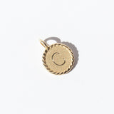 Mini Imperial Disc Letter Charm "C"