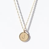 Mini Imperial Disc Letter Charm "J"