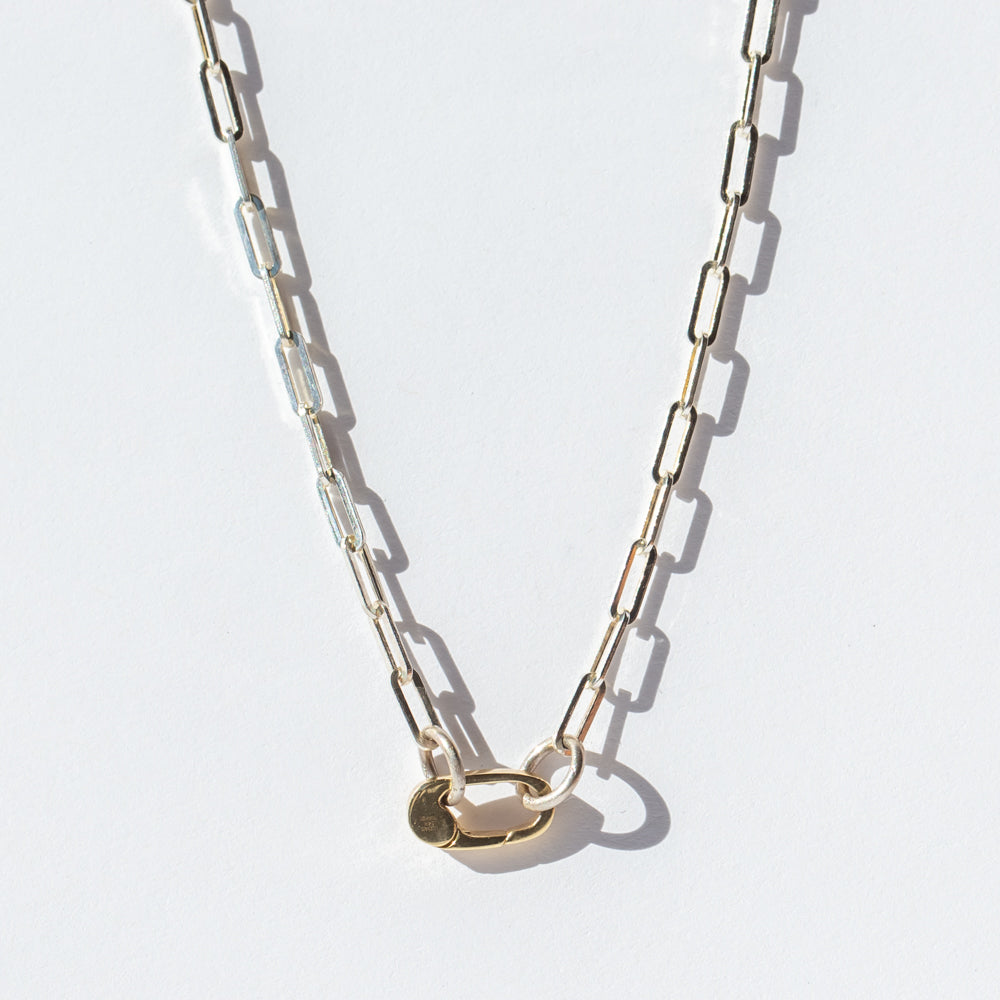 Medium Paperclip Charm Chain Necklace