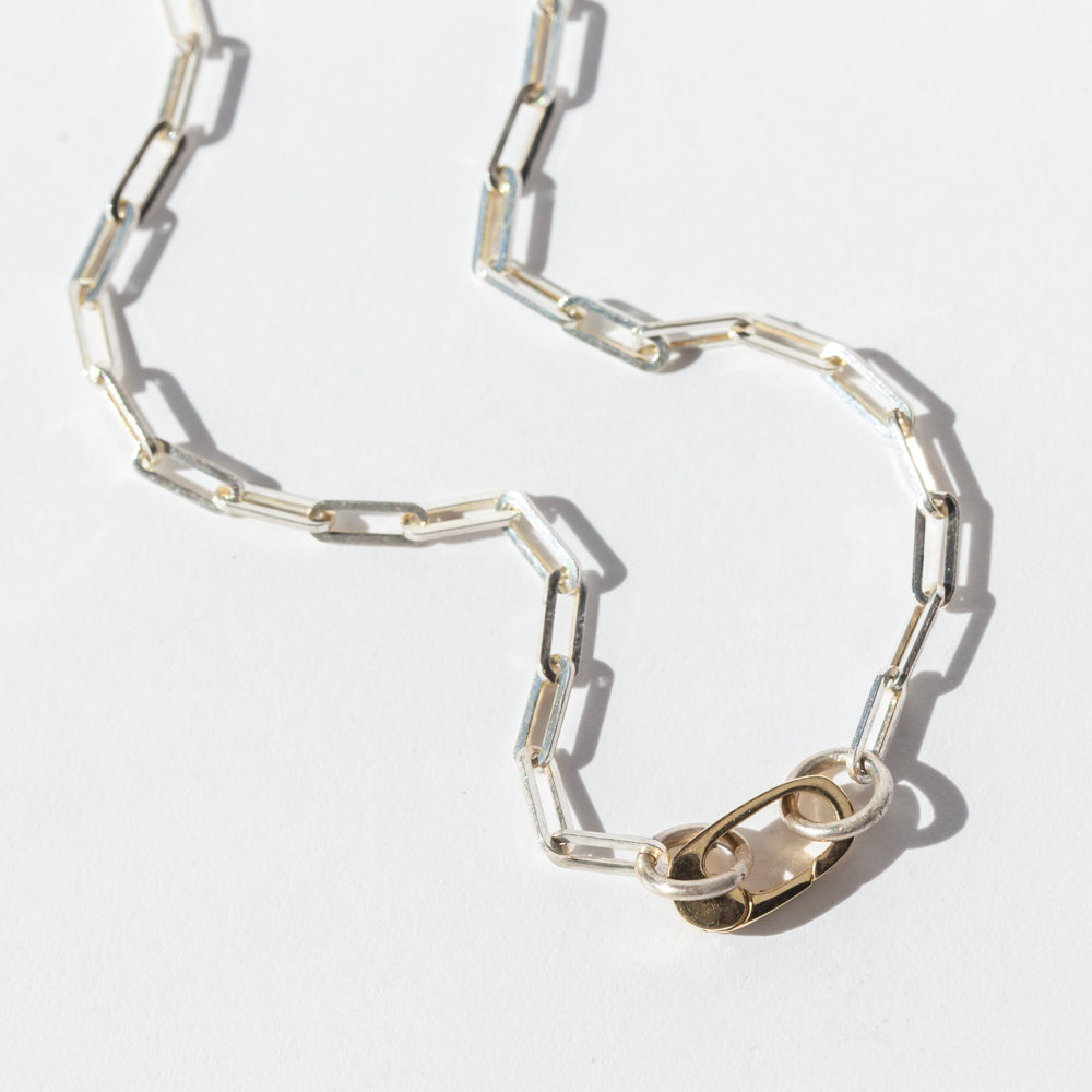 Medium Paperclip Charm Chain Necklace