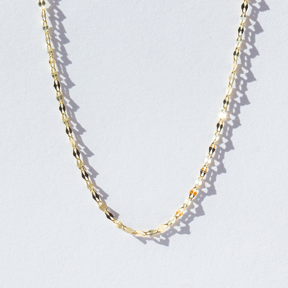1.4mm Dapped Oval Cable Chain