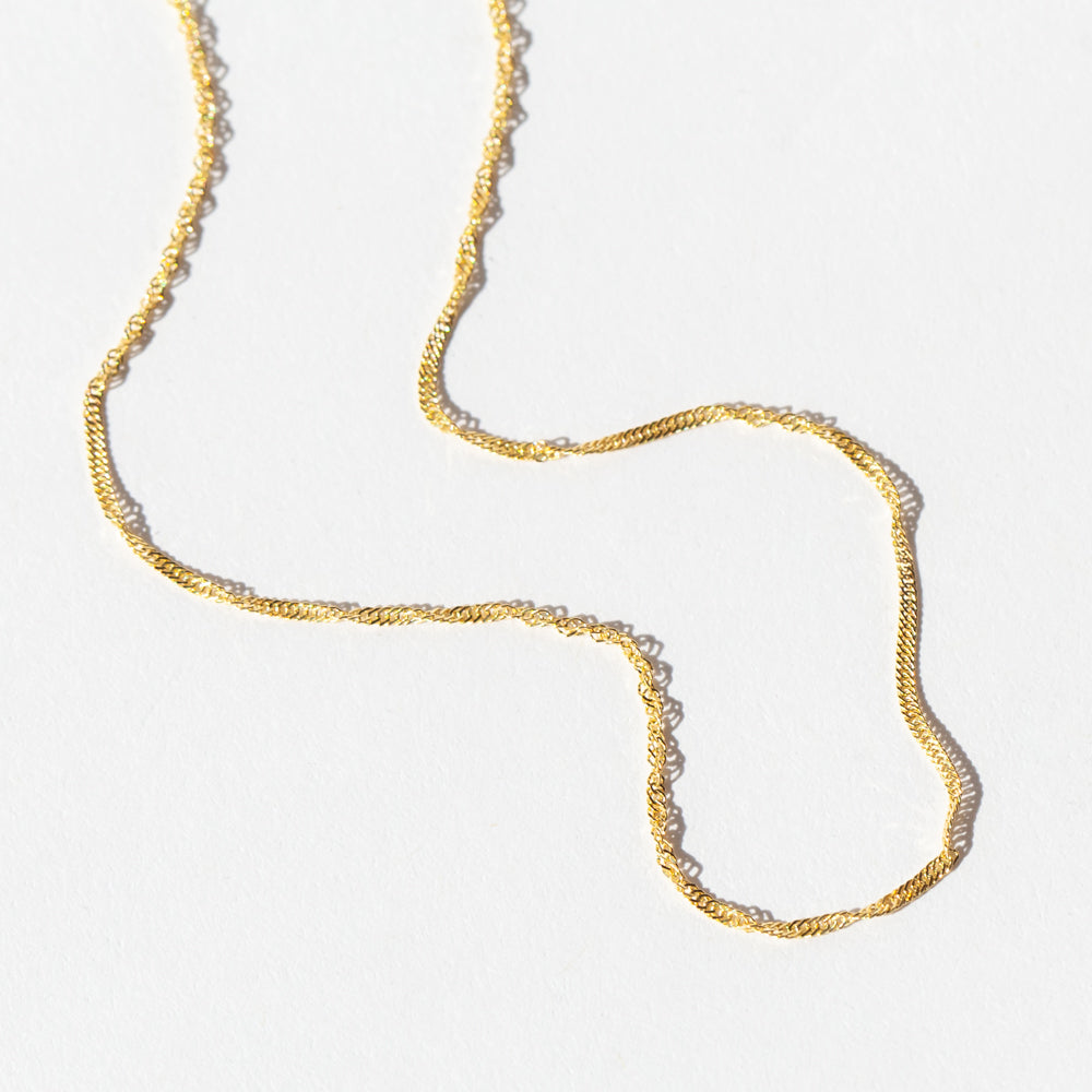 1mm Singapore Diamond Cut Chain