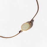 Oval Linen Sapphire Cord Bracelet