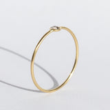 Tiny Round Rose Cut Diamond Ring