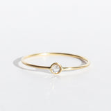 Tiny Round Rose Cut Diamond Ring