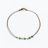 Triple Turquoise Cord Bracelet