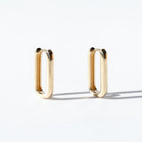 Zoe Chicco | Thick Large Oval Hinge Hoop Earrings