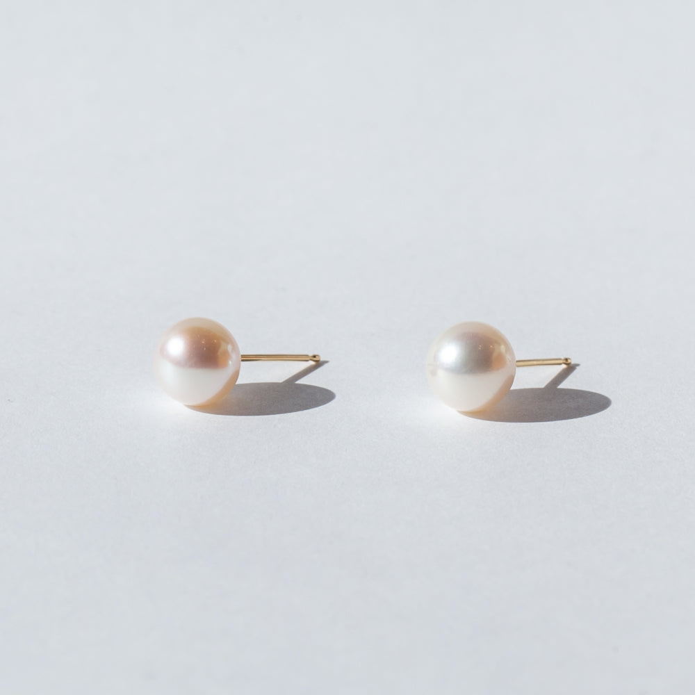 Zoe Chicco | White Freshwater Pearl Stud Earrings