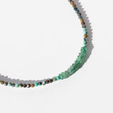 Chrysocolla Beaded Bracelet with Emerald Beads