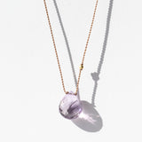 Teardrop Amethyst Necklace