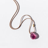 Teardrop Pink Tourmaline Necklace