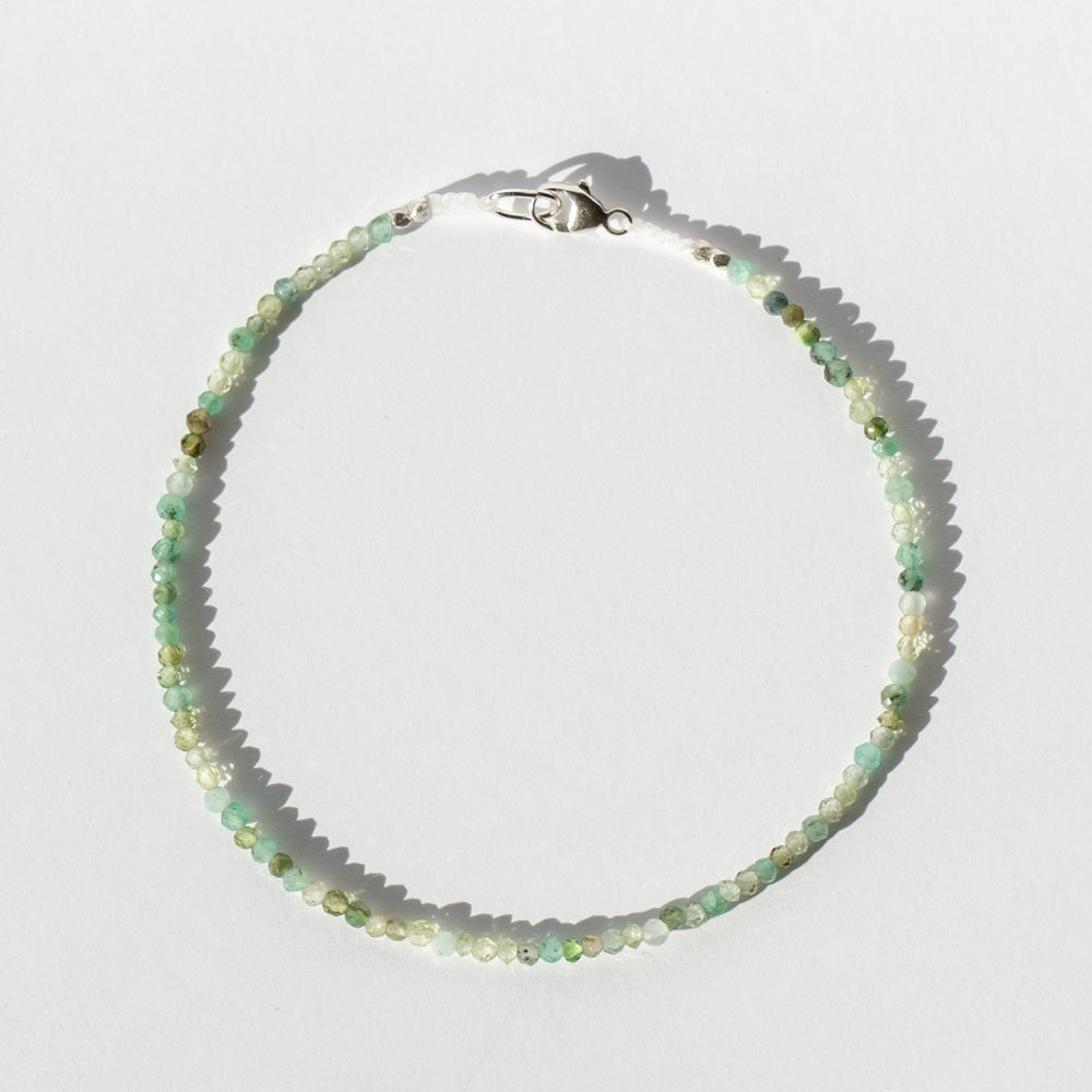 Green Multi Gemstone Beaded Bracelet