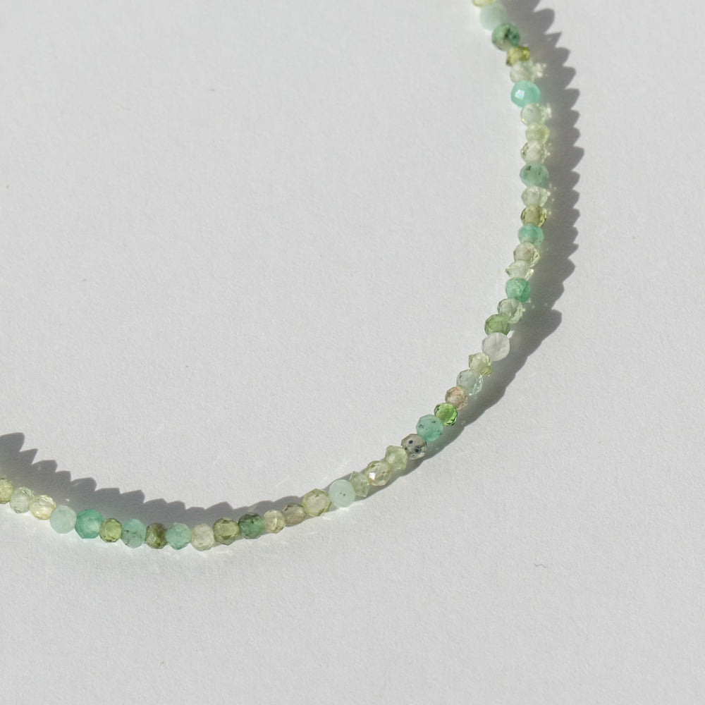 Green Multi Gemstone Beaded Bracelet