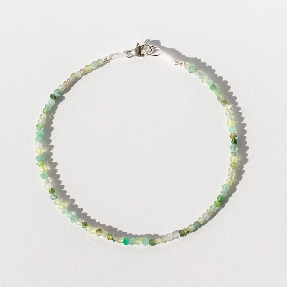 Green Multi Gemstone Beaded Bracelet