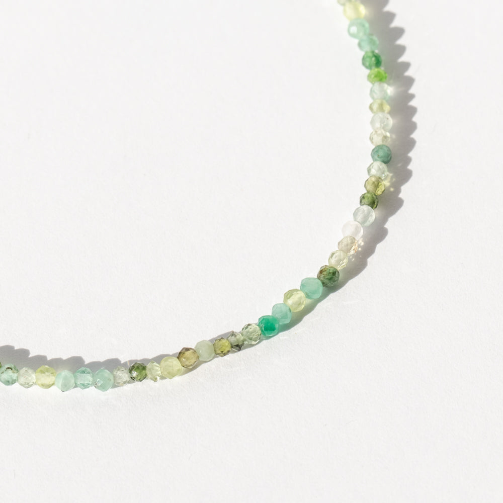 Green Multi Gemstone Beaded Bracelet