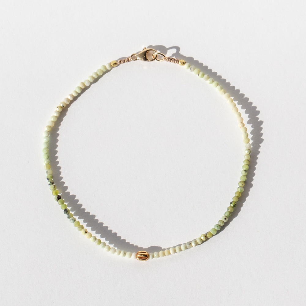 Green Opal Beaded Bracelet