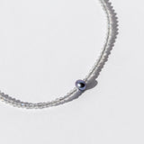 Labradorite Beaded Bracelet With Dark Gray Pearl