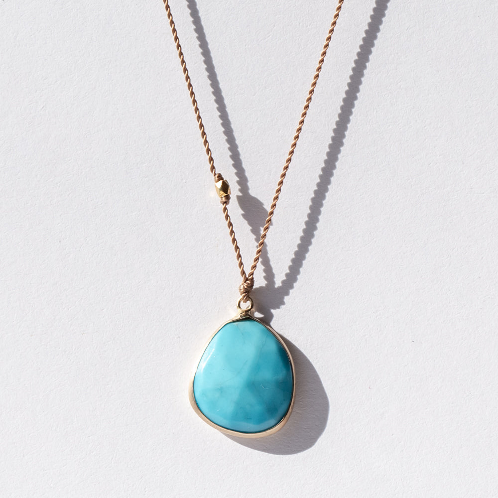 Large Asymmetrical Turquoise Necklace
