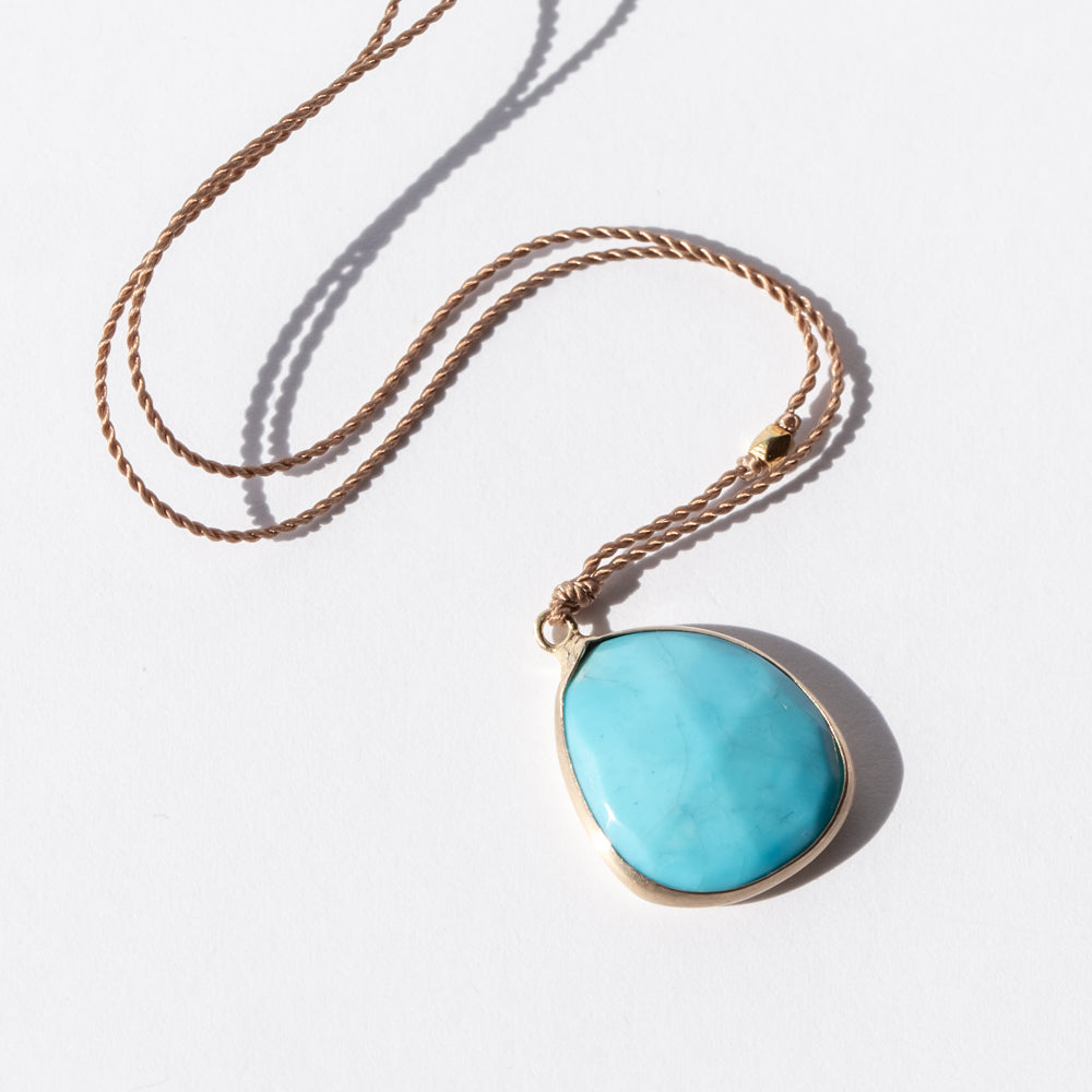 Large Asymmetrical Turquoise Necklace