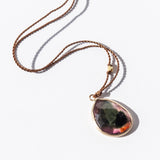 Large Asymmetrical Watermelon Tourmaline Necklace