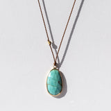 Long Teardrop Turquoise Necklace