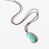 Long Teardrop Turquoise Necklace