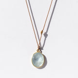 Oval Aquamarine Necklace