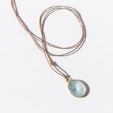 Oval Aquamarine Necklace