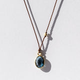 Oval London Blue Topaz Necklace