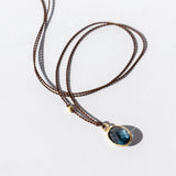 Oval London Blue Topaz Necklace