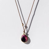 Oval Watermelon Tourmaline Necklace