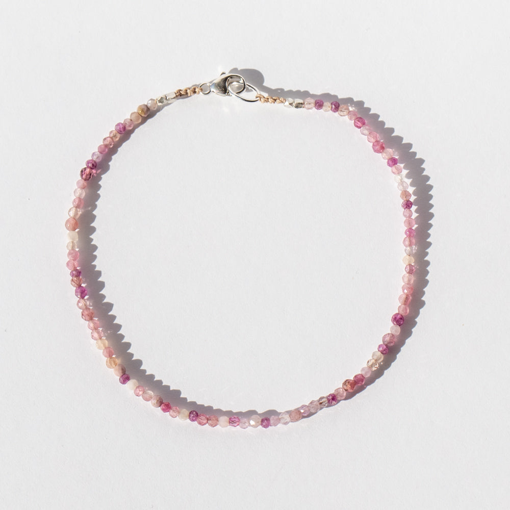 Pink Multi Gemstone Beaded Bracelet
