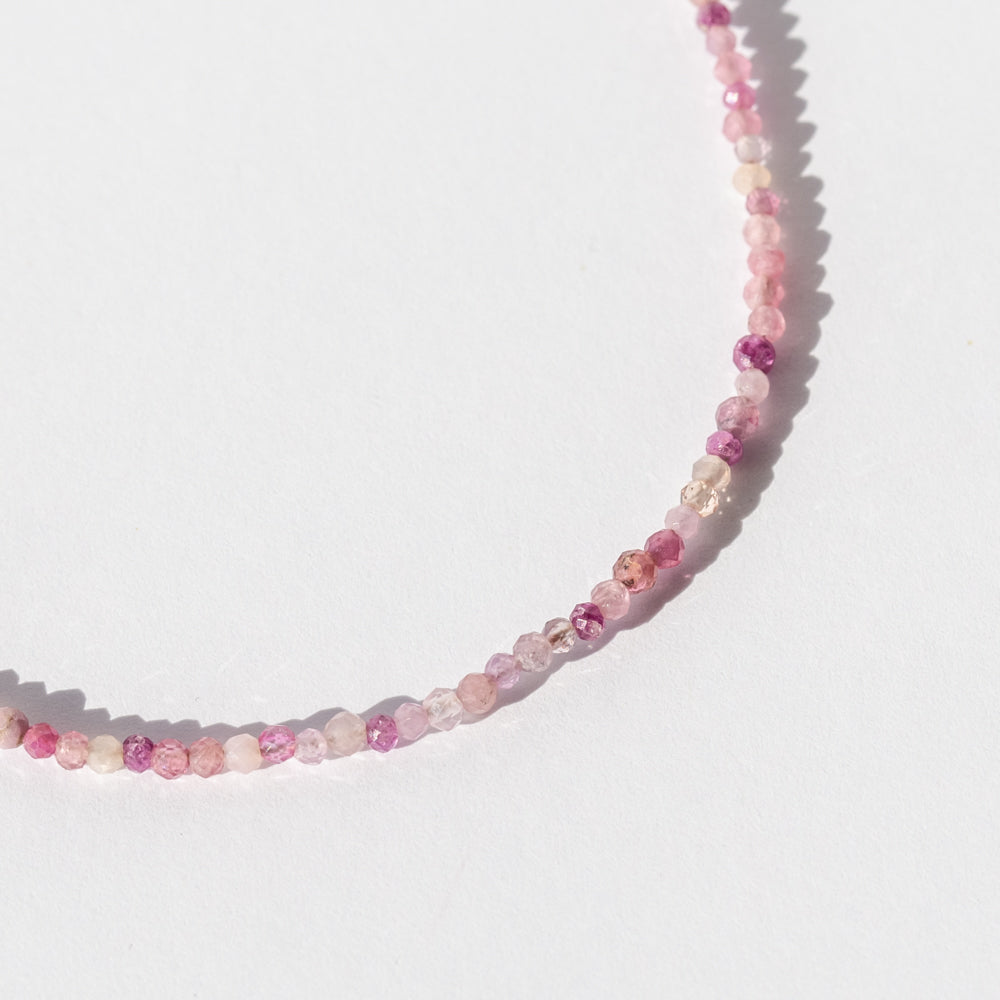Pink Multi Gemstone Beaded Bracelet