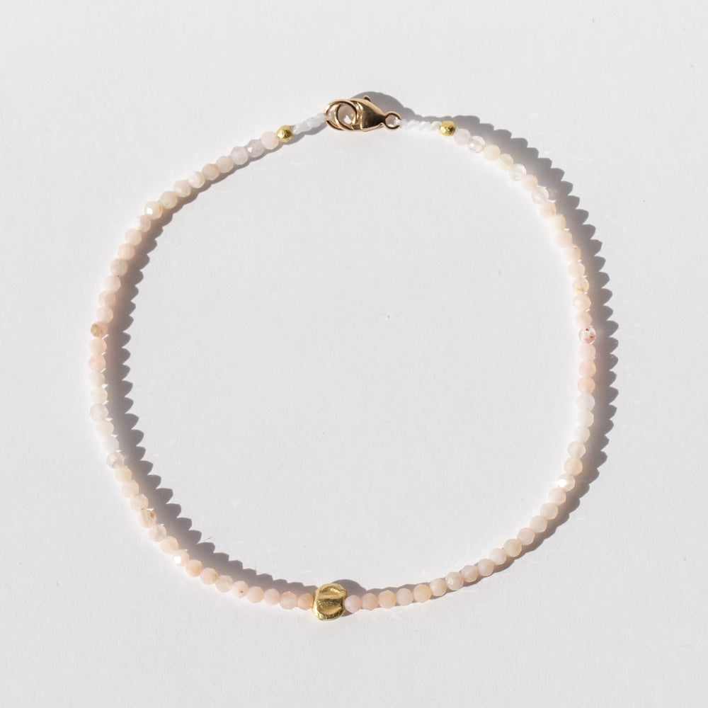 Pink Opal Beaded Bracelet