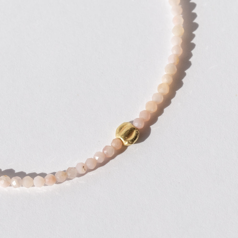 Pink Opal Beaded Bracelet