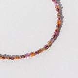 Red Orange Multi Gemstone Beaded Bracelet