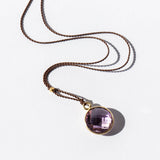 Round Amethyst Necklace