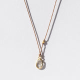 Small Oval Diamond Slice Necklace