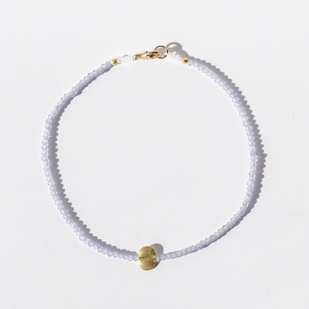 Tanzanite Beaded Bracelet