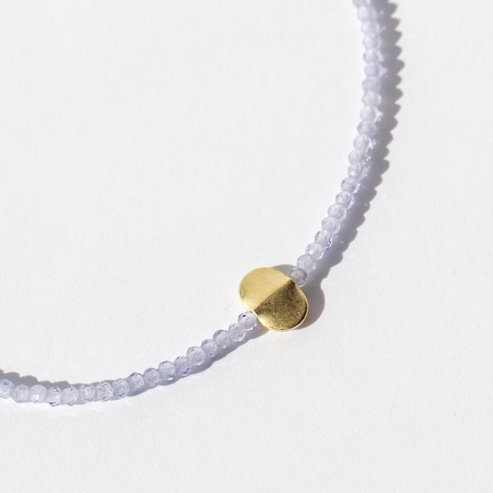 Tanzanite Beaded Bracelet