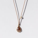 Teardrop Brown Diamond Necklace