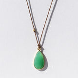 Teardrop Chrysoprase Necklace