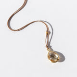 Teardrop Citrine Necklace