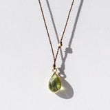 Teardrop Peridot Necklace