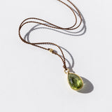 Teardrop Peridot Necklace