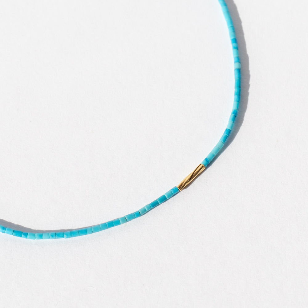 Tiny Turquoise Beaded Bracelet