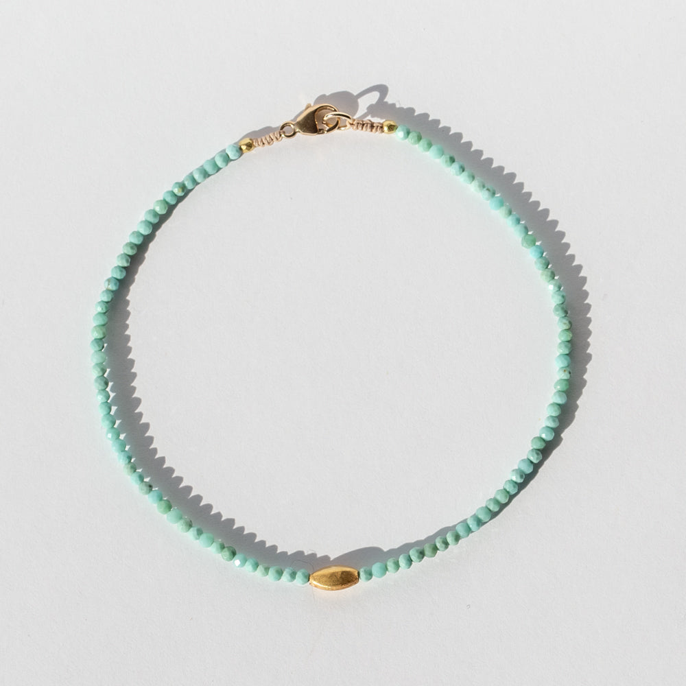 Turquoise Faceted Bead Bracelet